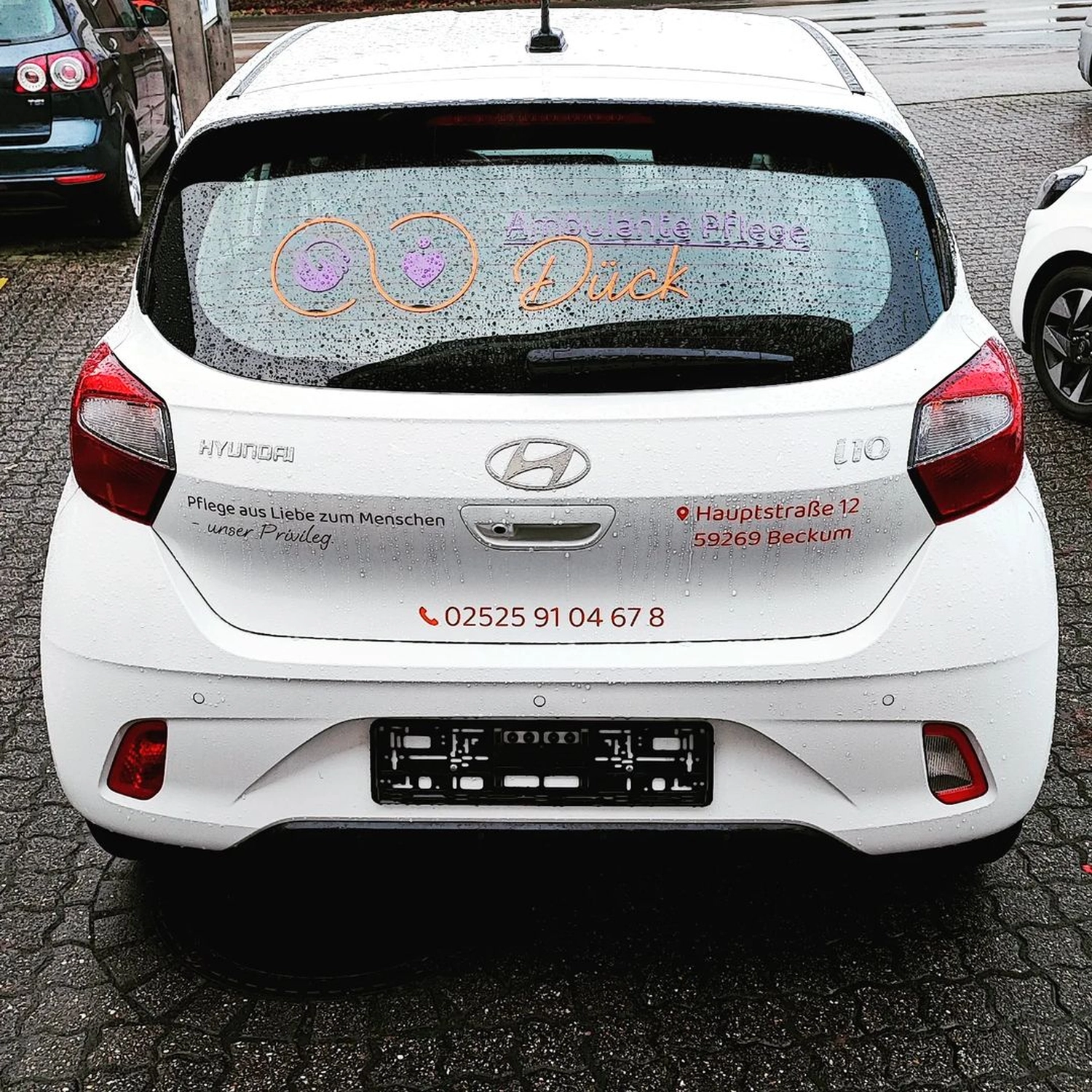 Werbebeschriftung 